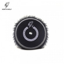 NW Полировальный круг меховой 125мм Black long wool быстрорежущий buffing pad