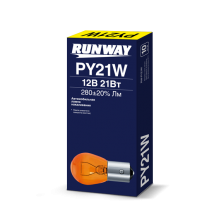 Лампа накаливания PY21W 12В 21Вт (желтая)