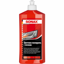 Цветной полироль с воском (красный) Sonax Nano Pro 0.5л. 296400