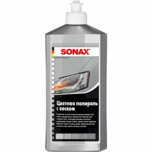Цветной полироль с воском (серебристый/серый) Sonax Nano Pro 0.5л. 296300