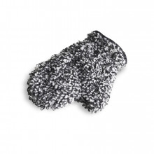 Микрофибровая рукавица для химчистки и уборки авто, 26*18 см, цвет черно-белый Au-239
