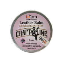 Letech Натуральный Бальзам для кожи с запахом розы 60ml (Leather Balm Rose)