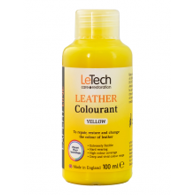 LeTech Краска для кожи 100мл (Leather Colourant) Yellow EXPERT LINE