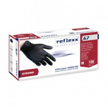 Одноразовые перчатки химостойкие. Reflexx R67-L. 5,5 гр. Толщина 0,11 мм. R67-L